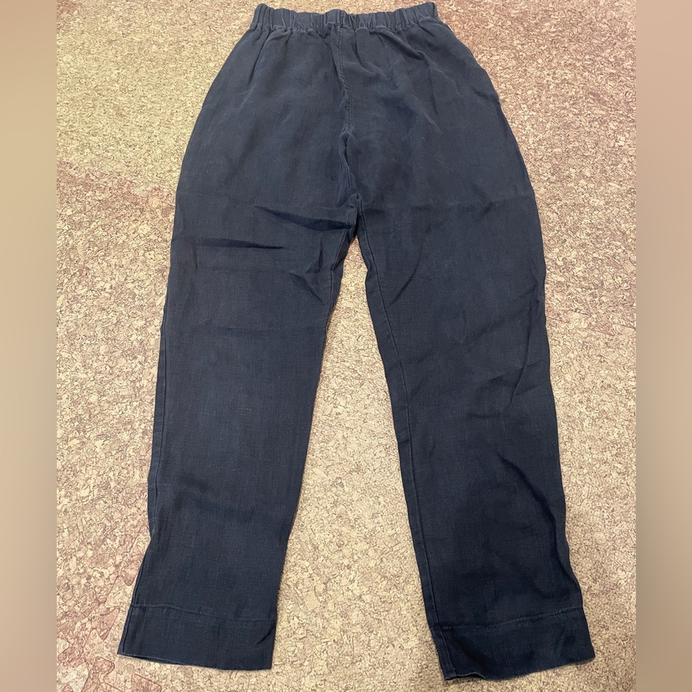 black linen pants